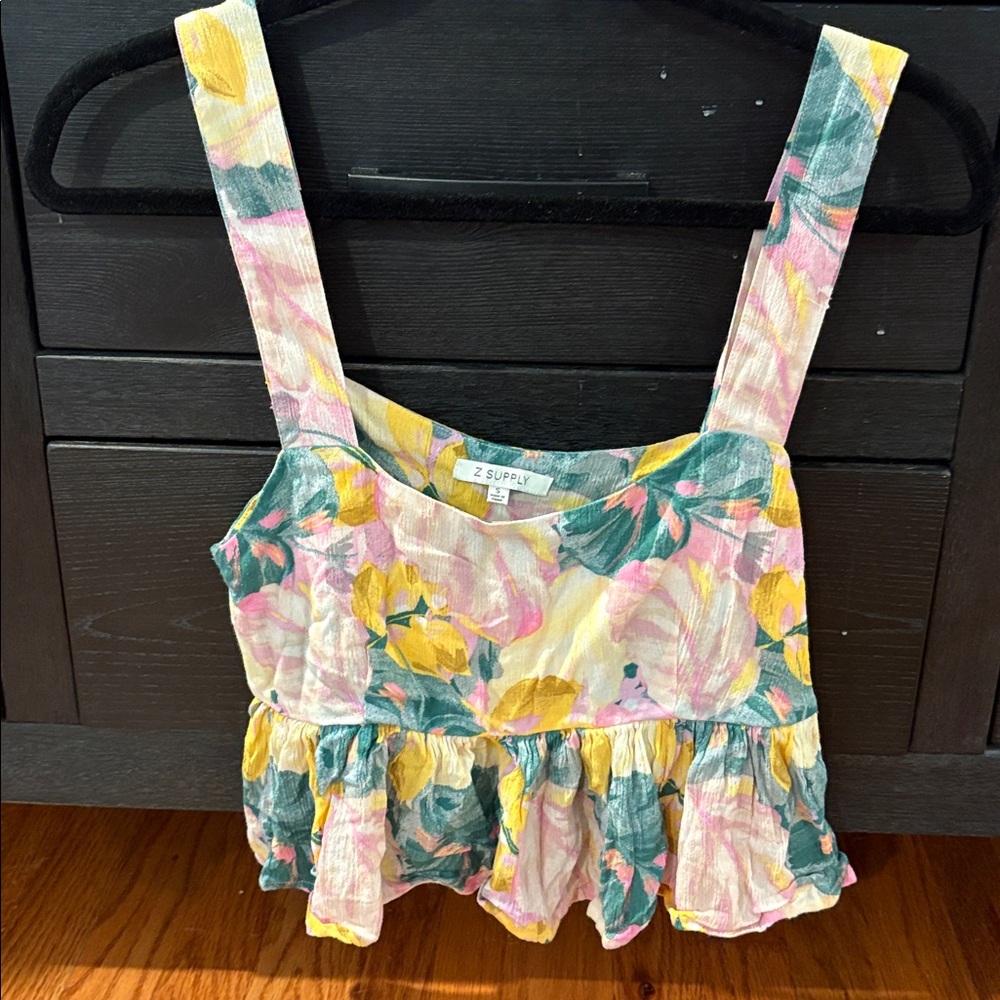 Floral Sleeveless Top - Multicolor